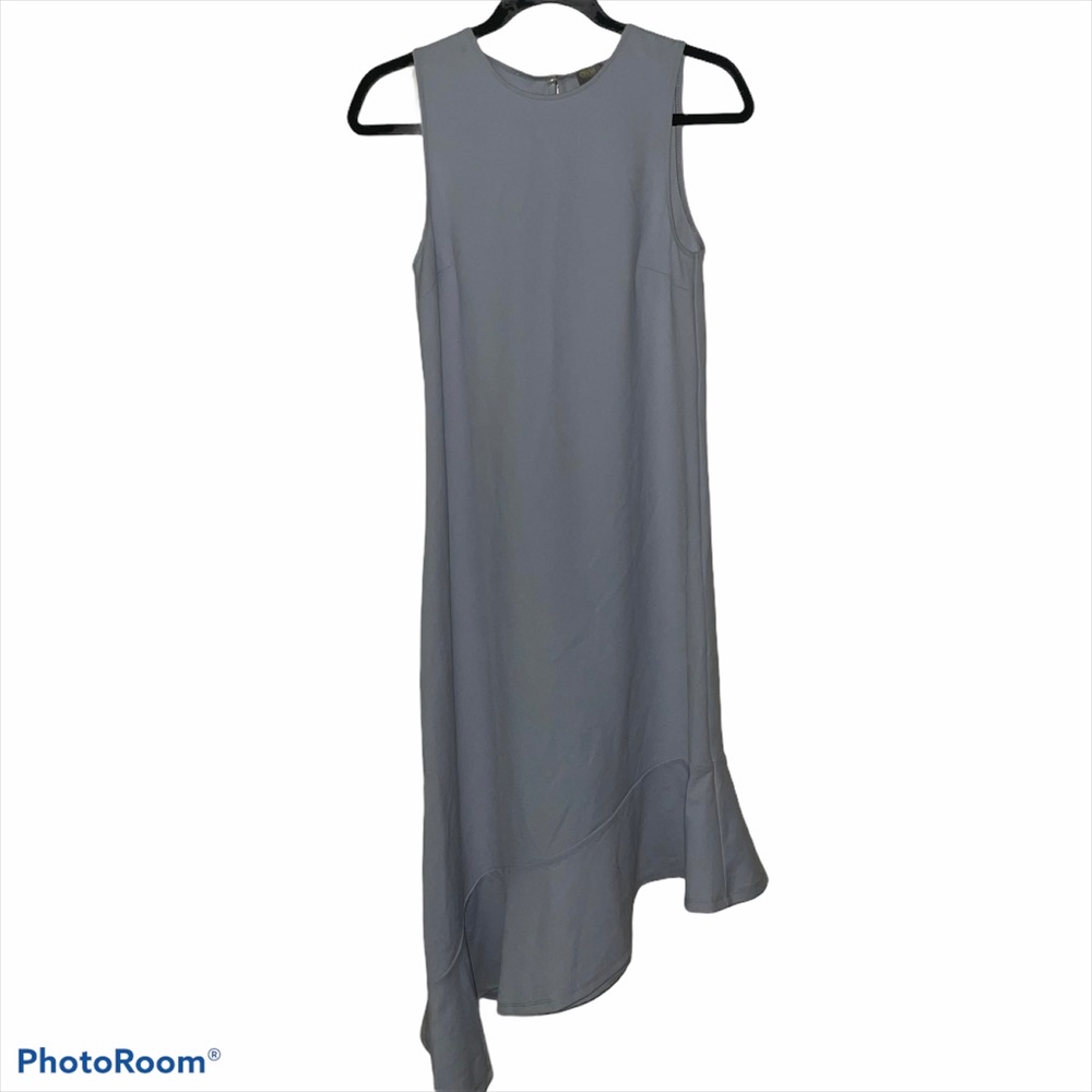 5/$25 ASOS periwinkle shift dress asymmetrical hem